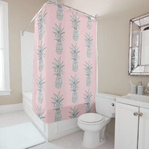 Pink Pineapple Tropical Pattern Floor Mat