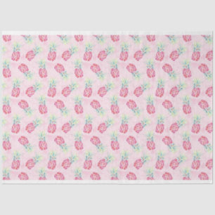 Pink Pineapple Watercolor Tissue & Craft Paper