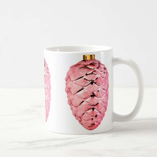 Pink Pinecones Mug (Right)