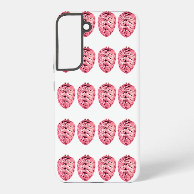 Pink Pinecones Samsung Galaxy S22 Plus Coque (Verso)