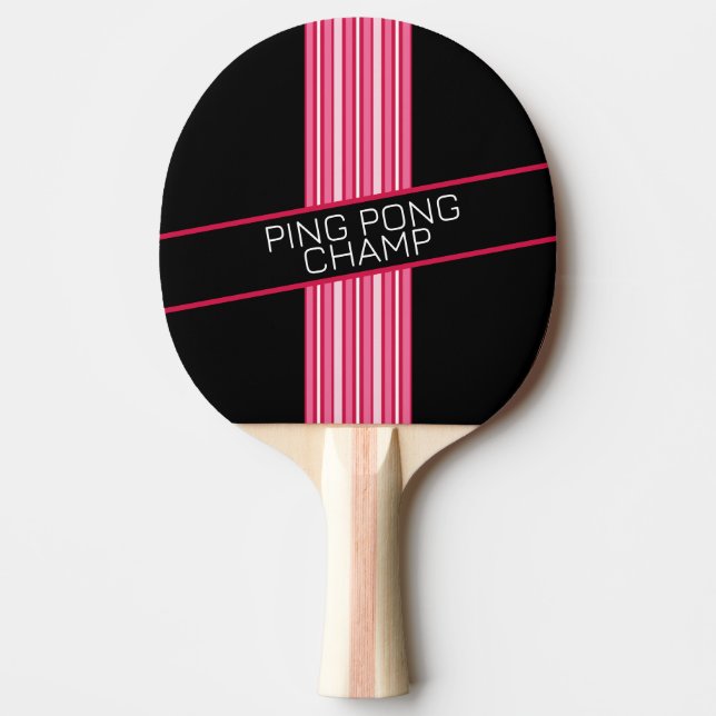 Pink Ping Pong Champ Paddle (Front)