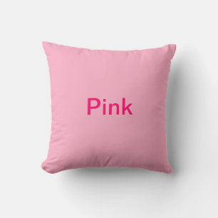Pink/Pink Throw Pillow
