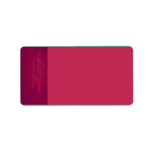 Pink/Pink Wood Grain Wedding Mailing Label