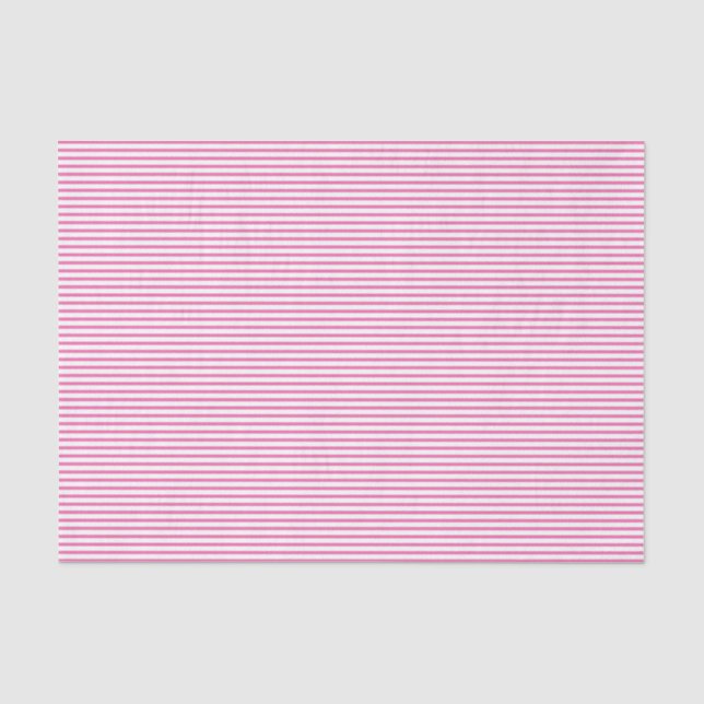 Pink Pinstripe Tissue Paper (Front)