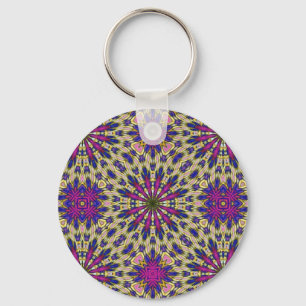 Pink Pinwheel Keychain