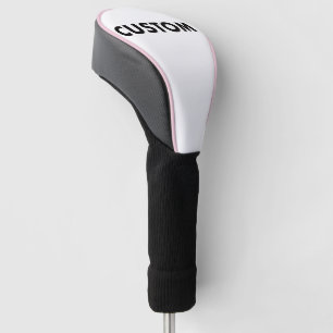 PINK Piping Custom Golf Driver Headcover Blank