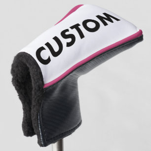 PINK Piping Custom Golf Putter Headcover Blank