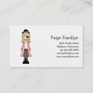 Pink Pirates · Pirate Girl #2 Business Card