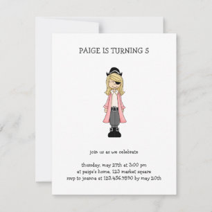Pink Pirates · Pirate Girl #2 Invitation