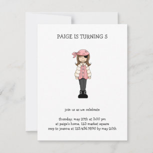 Pink Pirates · Pirate Girl #4 Invitation