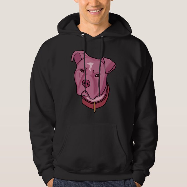 Pink Pitbull Hoodie (Front)
