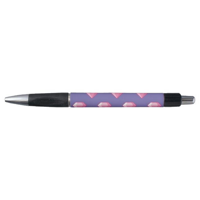 Pink Pixel Diamond Pen (Front)