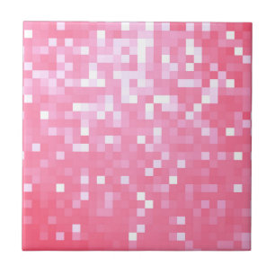 Pink Pixel Sparkle Tile