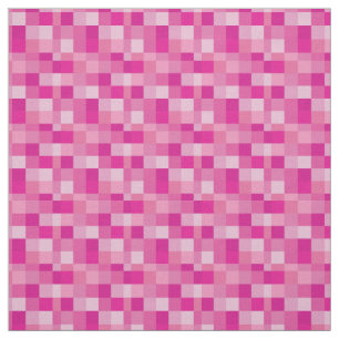 Pink Pixelated Pattern   Gamer Fabric