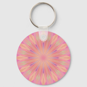 Pink Pixels 3 Keychain