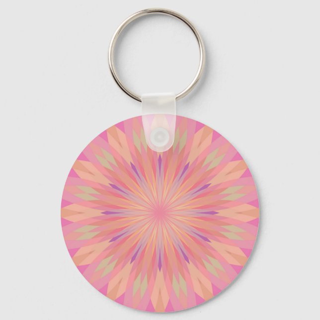 Pink Pixels 3 Keychain (Front)