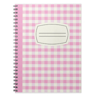 Pink Plaid Composition Notebook 