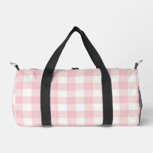 Pink Plaid Duffle Bag