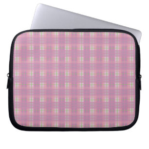 Pink Plaid Laptop Sleeves Protector