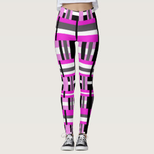 Pink Plaid Leggings