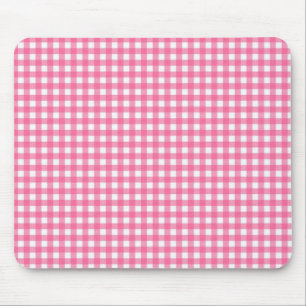 Pink Plaid Mousepad