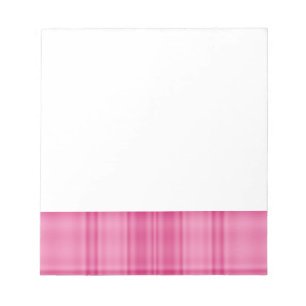 Pink Plaid Notepad