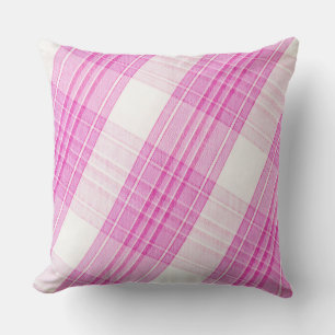 Pink Plaid/Plum Plaid Reversible Pillow