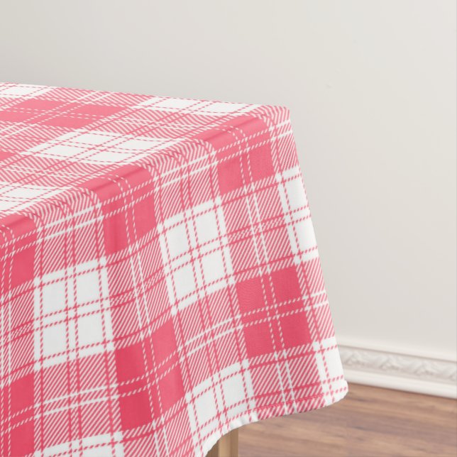 Pink Plaid  Tablecloth (In Situ)