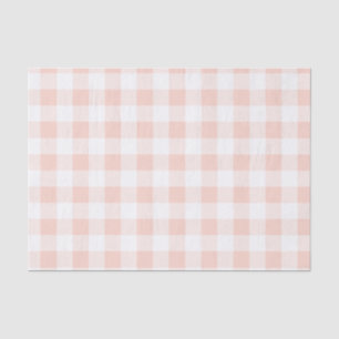 Pink Plaid Tissue Paper