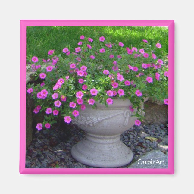 Pink Planter Magnet (Front)