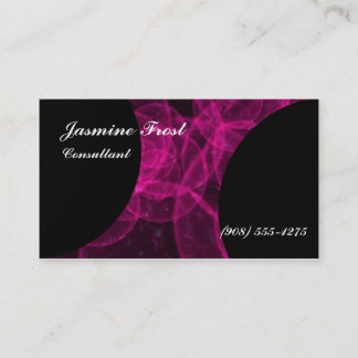 Pink Plasma Jasmine Frost Business Card