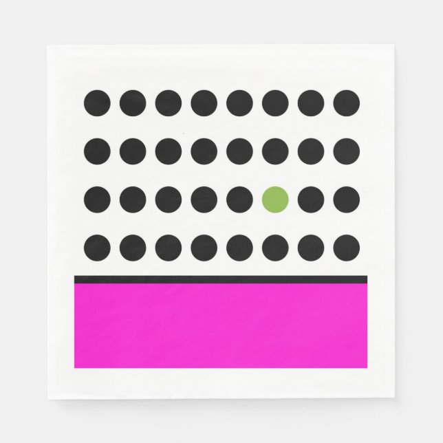 Pink Playful Dots Napkin (Front)
