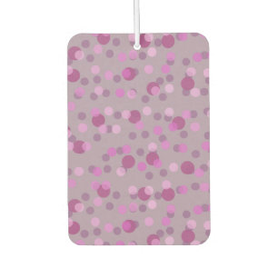 pink, plum and faded purple polka dots air freshener