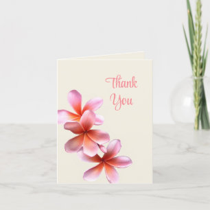 Pink Plumeria Mariage Toutes les occasions Merci N