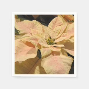 Pink Poinsettia Flower Paper Party Napkins