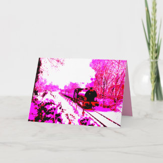 Pink Polar Express  Card