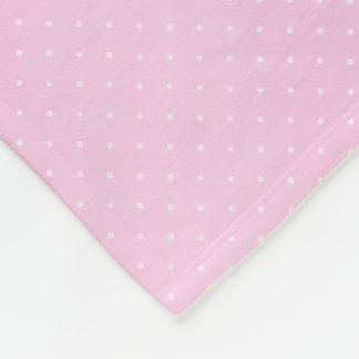 Pink Polka Bliss Fleece Blanket