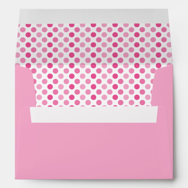 Pink Polka Dot A-7 Envelope (Back (Bottom))