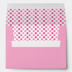 Pink Polka Dot A-7 Envelope