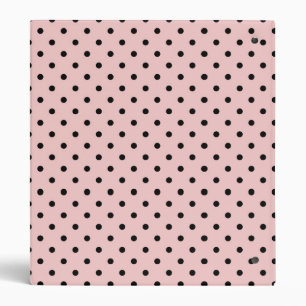 Pink, polka dot binder