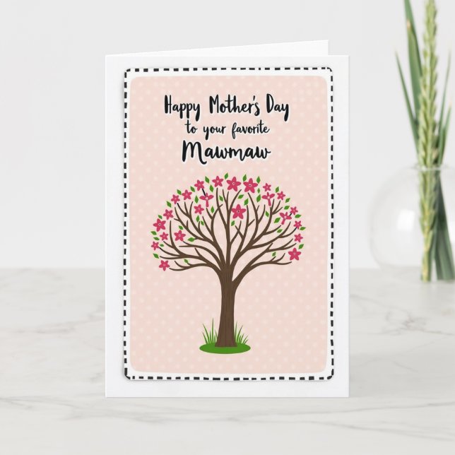 Pink Polka Dot Card (Front)