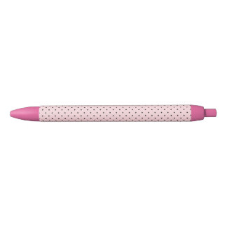 Pink polka dot pen