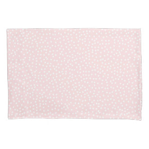 Pink Polka Dot Pillowcase