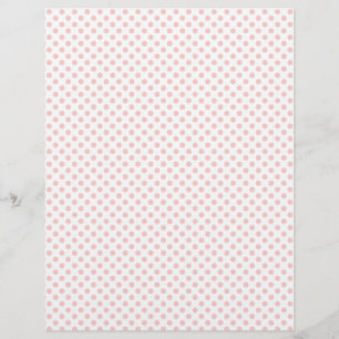 Pink polka dot scrapbook paper design