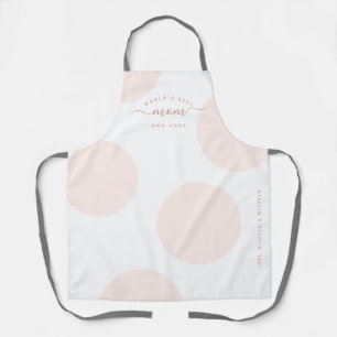 Pink Polka Dot World's Best Mom & Chef Apron