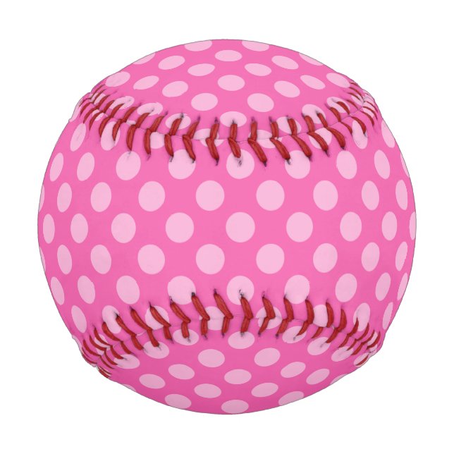 Pink Polka Dots Baseball (Back)