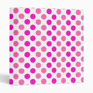 Pink Polka Dots Binder