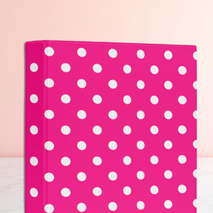 Pink Polka Dots Binder