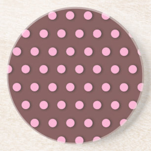Pink Polka Dots Coaster