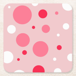 Pink Polka Dots Coaster